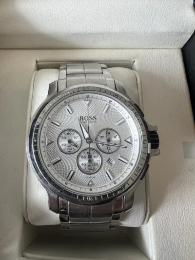 Montre Boss pour homme Argent