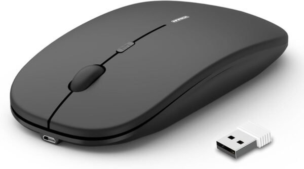 Souris sans fil silencieuse rechargeable