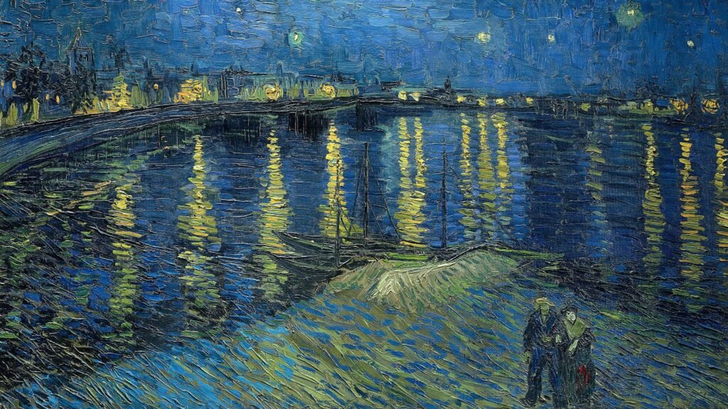 Nuit étoilée sur le Rhône