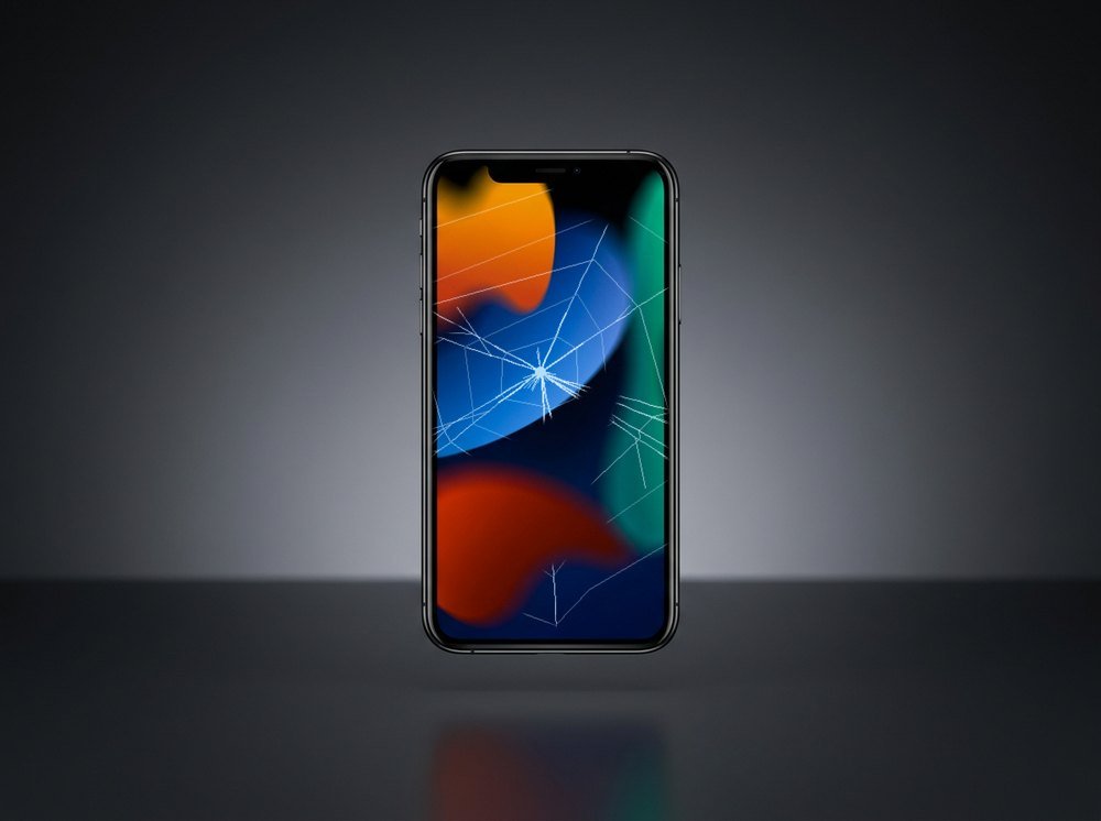 iPhone à l’écran cassé