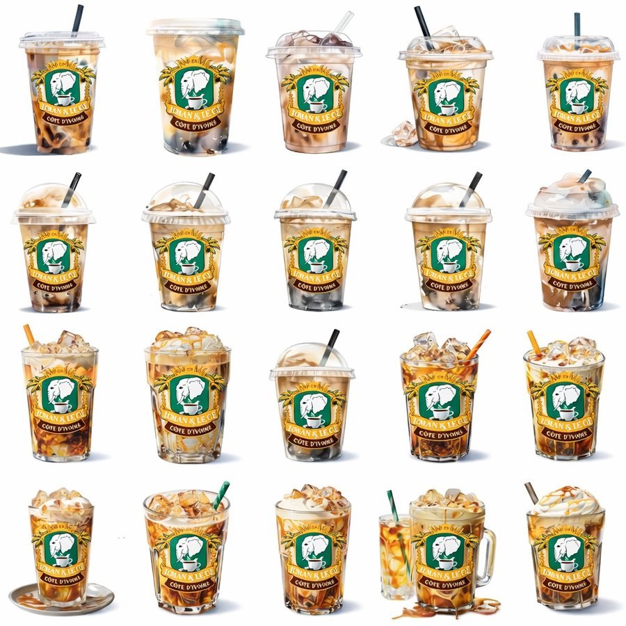 La carte des cafés glacés