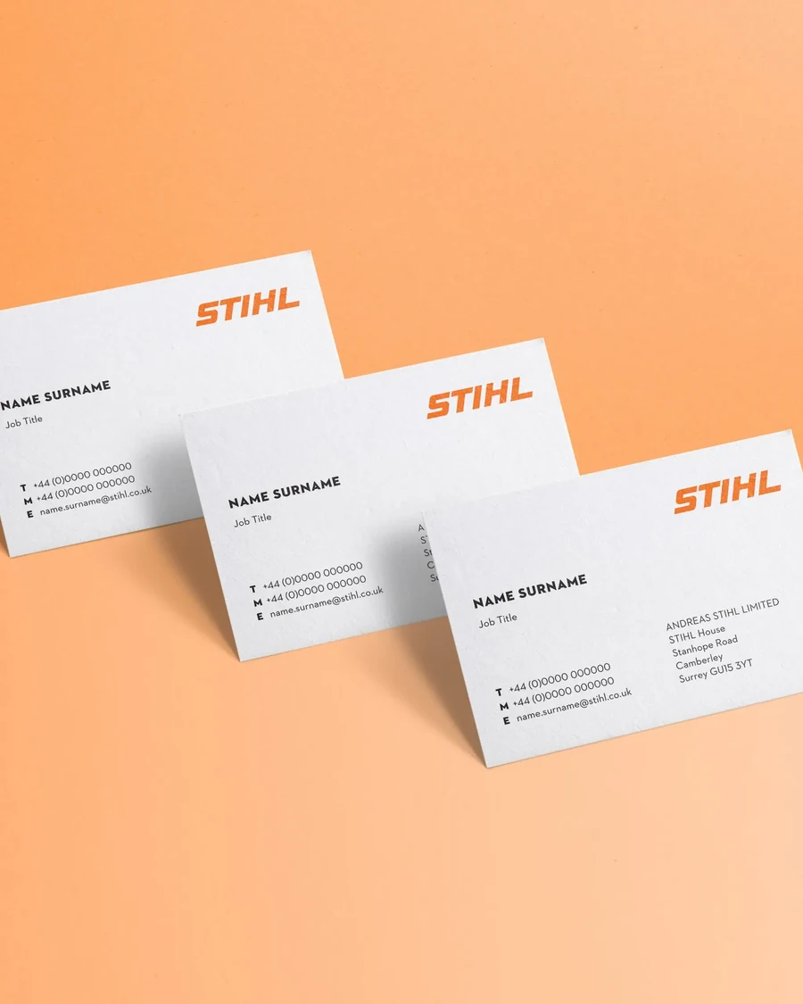 Cartes de visite professionnelles imprimées chez Mascot Inc.