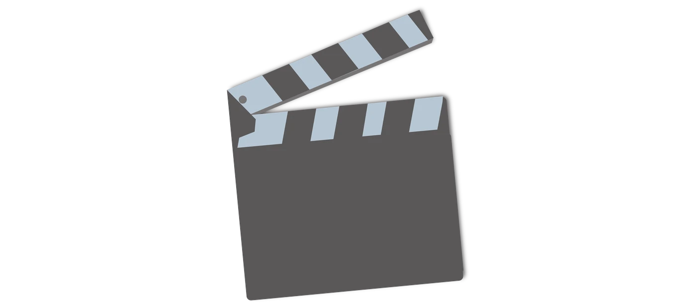 Clap de cinéma — impression d'affiches et de visuels