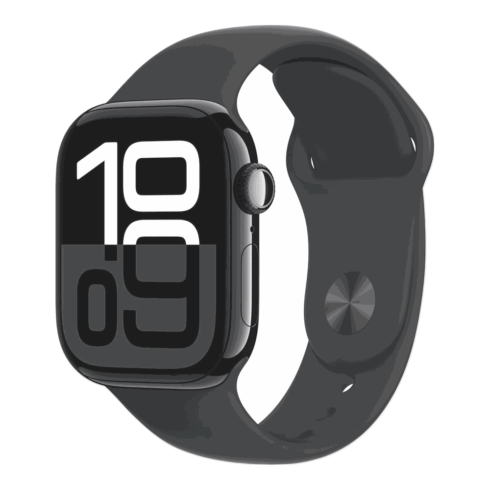 Apple Watch Series 10, boitier noir et bracelet sport
