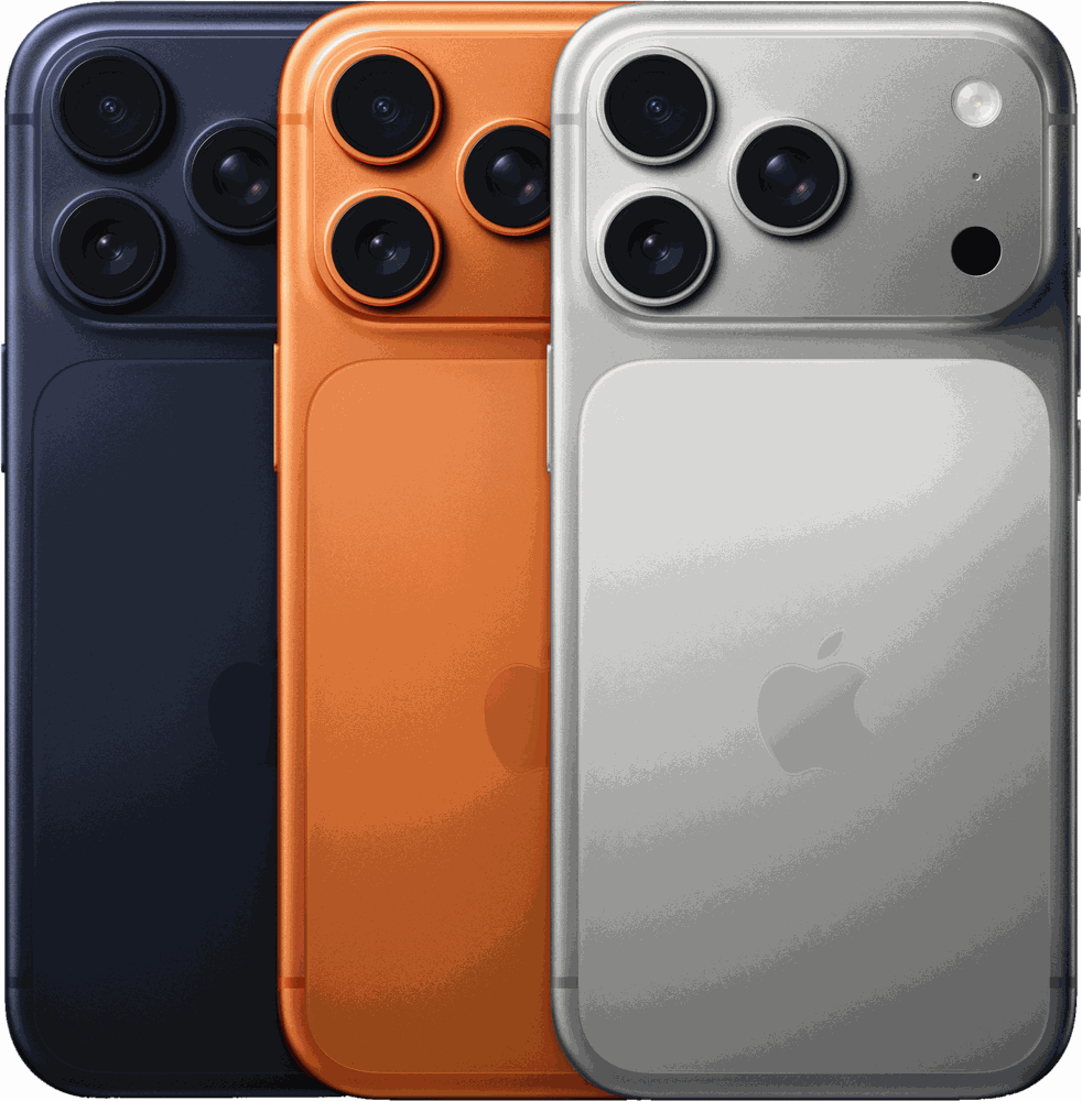iPhone 17 Pro, les trois coloris