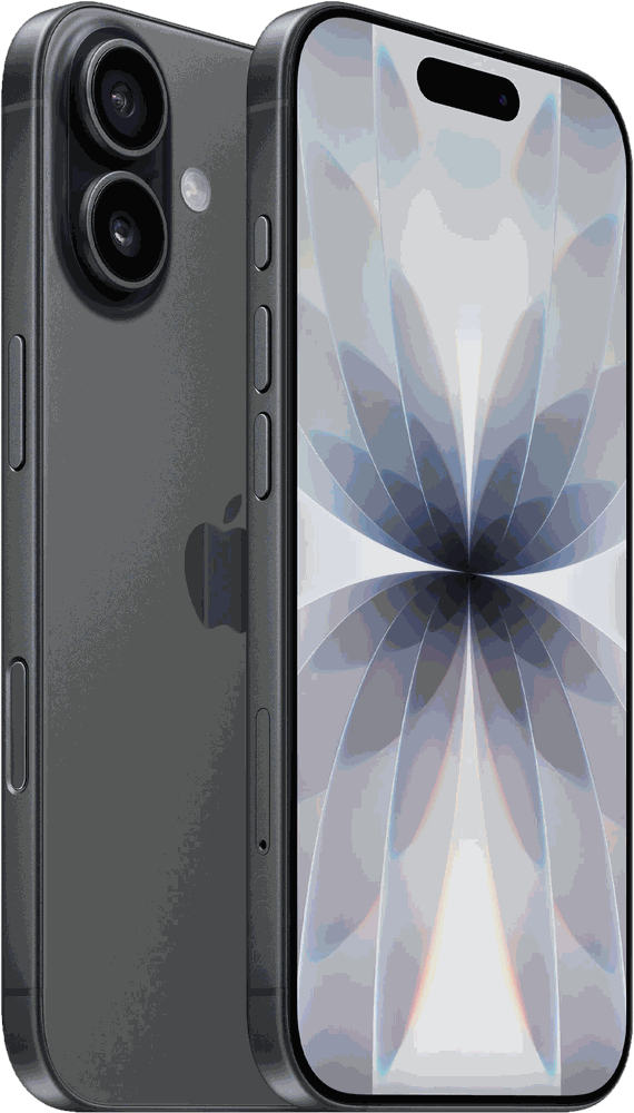iPhone 17 noir, faces avant et arriere