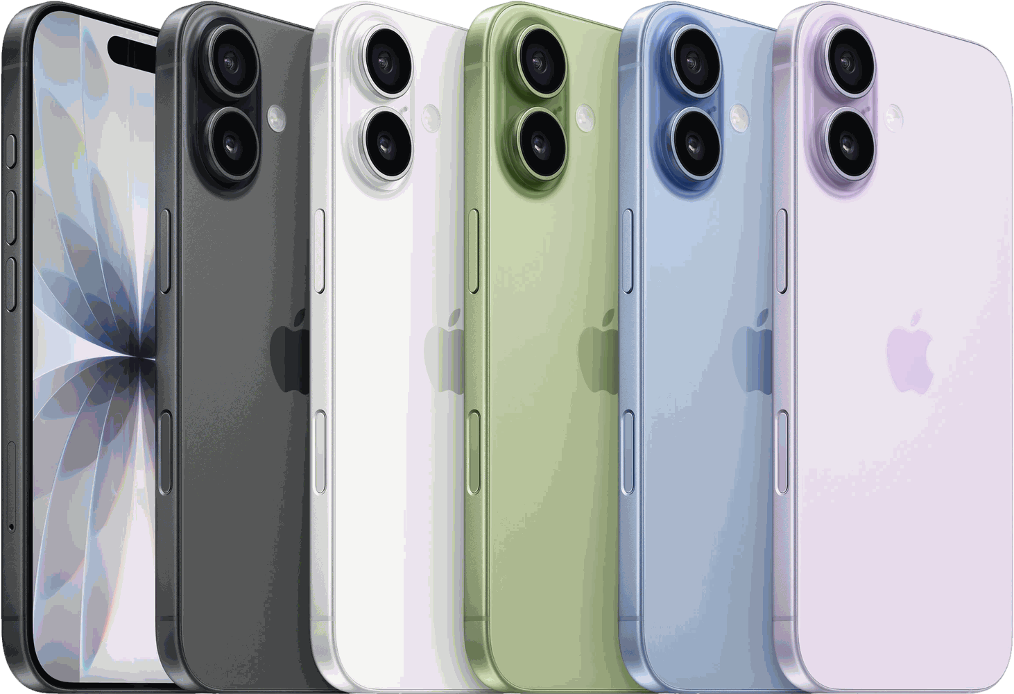 iPhone 17, les six coloris