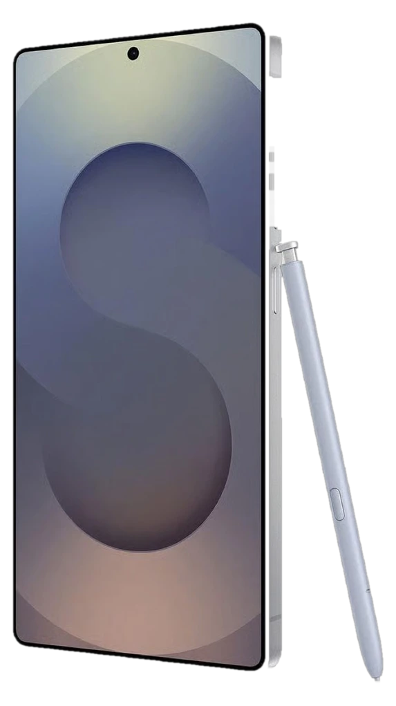 Galaxy S25 Ultra de face avec son S Pen