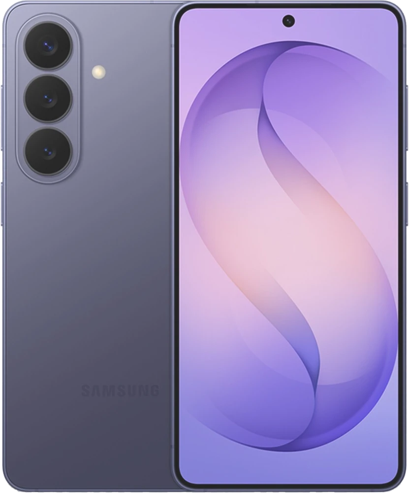 Samsung Galaxy S26 Cobalt Violet, de dos et de face