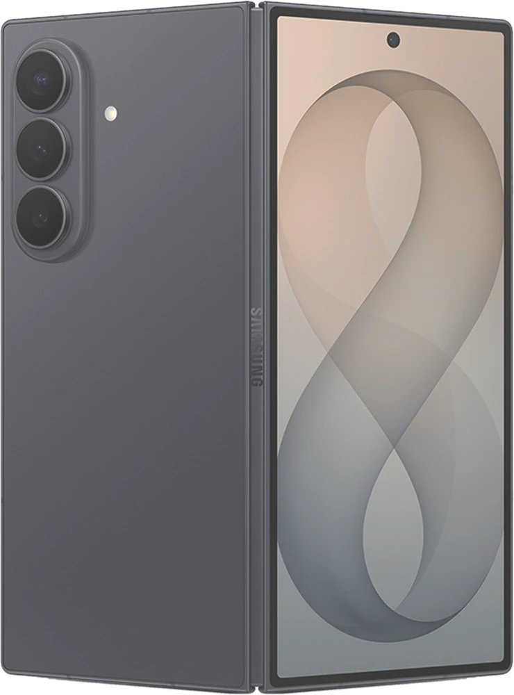 Samsung Galaxy Z Fold8 Ultra graphite, plié et ouvert