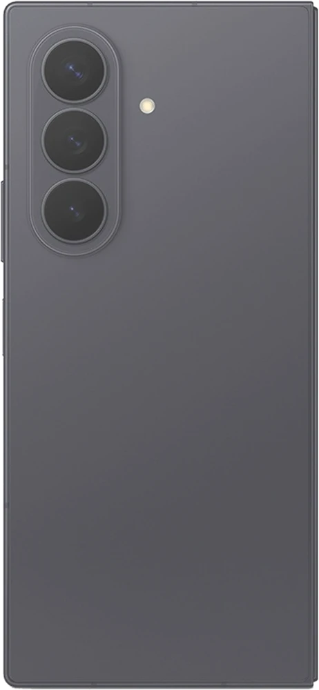 Samsung Galaxy Z Fold8 Ultra graphite, vu de dos en trois quarts