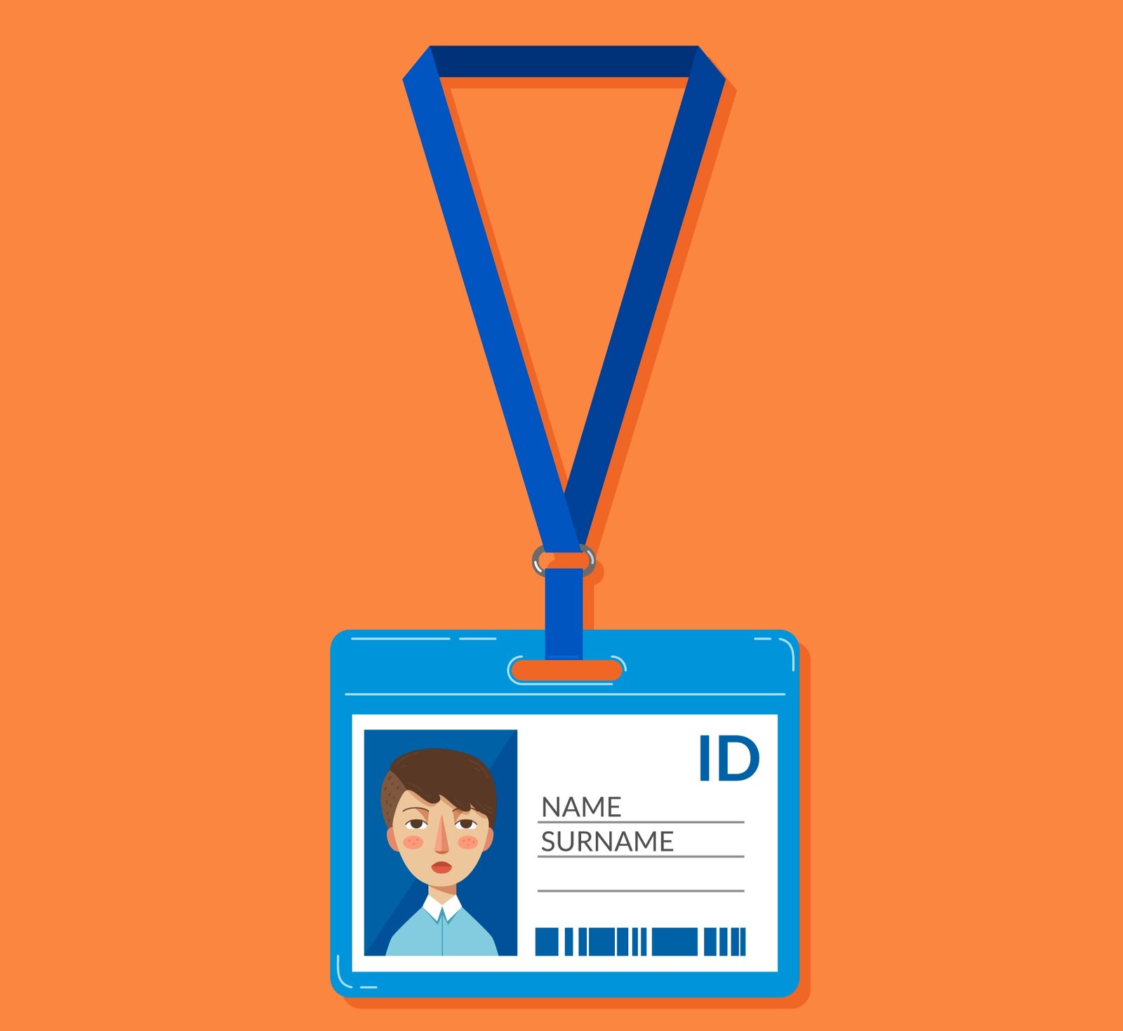 Badge d'identification avec photo